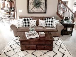 Farmhouse Living Room Buffalo Plaid Buffalo Check Livingroom Decor Rustic Living Room Farm House Living Room Living Room Decor Rustic Tan Couch Living Room