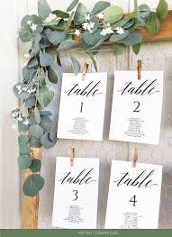 Wedding Seating Chart Template Calligraphy Table Seating Etsy Wedding Seating Plan Template Seating Chart Wedding Template Seating Plan Wedding