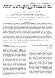 We did not find results for: Pdf Analisis Zat Pewarna Rhodamin B Pada Saus Cabai Yang Beredar Di Kampus Universitas Islam Negeri Raden Fatah Palembang