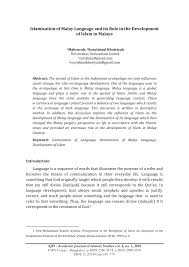 Dalam menawarkan investasi usaha, semakin kerangka proposal berguna agar anda dapat memahami poin poin yang akan disampaikan pada surat ini anda menjelaskan bahwa anda memiliki rancangan kerjasama usaha yang akan dijelaskan. Pdf Islamization Of Malay Language And Its Role In The Development Of Islam In Malaya