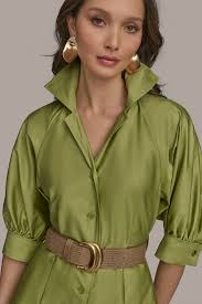 Cotton Midi Shirt Dress