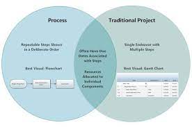 The Project Vs Process Dilemma Gantt Chart Projects Gantt
