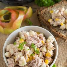 Salade Froide Complete De Thon Mais Et Pomme Recette Salade Froide Recettes De Cuisine Salade