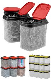 The warehouse containers can save space during transportation on euro pallets. 12 Count All Purpose Storage Bins Set Heavy Duty Containers W Lids 1 Quart Cap Ebay