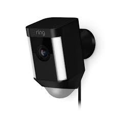Ring 8sh1p7 Beu0 Camera De Surveillance Avec Projecteur Integre Systeme De Communication Bilateral Et Camera Surveillance Eclairage De Securite Projecteur Led