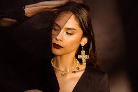 Gold gefüllte Kreuz Ohrringe Statement Ohrringe, Gold Kreuz Ohrringe,  Zierliche Kreuz Ohrringe, Vintage Kreuz Ohrringe