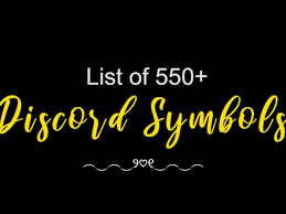 Welcome or welcome back to another video! 561 Discord Symbols Cool Aesthetic Fancy Copy Paste 2022