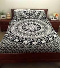 Black And White Duvet Sets Uk Indian Bedding Doona Covers Hippie Elephant Mandala Quilt Duvet Cover Christmas Home Garden Bedding Duvet C With Images Duvet Cover Sets Mandala Duvet Cover