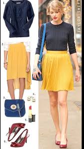Black And Yellow Skirt Outfit The Budget Babe Fashion Blog Inspiration Fashion Style
