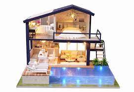 1 24 Diy Miniature Dollhouse Kit Time Apartment Loft One Etsy Diy Dollhouse Wooden Dollhouse Kits Kit Homes