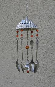 Carillon Esprit Recup Couverts Anciens Et Objets Culinaires Detournes Recyclage Upcycling Accessoires De Maison Par L A Deco Recup Accessoire Maison Carillon