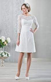 Finden sie kurze brautkleider und knielangen hochzeitskleider online in verschiedenen stilen und farben, einschließlich schwarz, rosa & weiß in den neuesten 2020 styles. Hochzeitskleid Kurz Mit Armel Valentins Day Brautkleid Kurz Brautkleid Lange Armel Kurzes Kleid Hochzeit