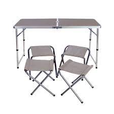 4.4 out of 5 stars. China Outdoor Height Adjustable Folding Table With 4 Folding Chairs Portable Camping Picnic Party Dining Table China Folding Tables Folding Dining Table