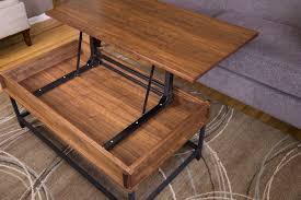 It doesn't get more convenient than a reclaimed wood coffee table with a hinged top that can easily be put to work for a laptop or family game nights. Aluminum Lift Up Coffee Table Mechanism Home Modern Metal Functional Furniture Home Garden Furniture Home Garden