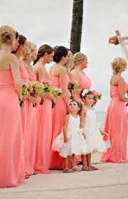 Pin By Feztiva On Coral A Cor De 2019 Coral Bridesmaid Dresses Coral Bridesmaid Beach Wedding Coral