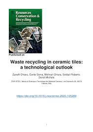 Check spelling or type a new query. Pdf Waste Recycling In Ceramic Tiles A Technological Outlook