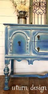 Coastal Blue Painted Buffet Beach Cottage Sideboard Paintedfurniture Affiliate Pintura De Muebles Muebles Minimalistas Muebles Vintage