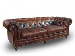 Chesterfield sofas im klassisch englischen stil liegen aktuell im trend. Chesterfield Sofa 3 Sitzer Aus Vintage Leder Mit Union Jack By Vintage Line Vintage Ledermobel Retro Mobel Vintage Line