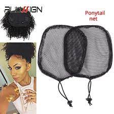 Wig Cap For Making Ponytail Black Color Hight Quality Hair Net For Making Hair Buns And Ponytail With Glueless Hair Net Bun Hairstyles Wig Cap How To Make Hair