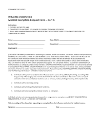 That grant religious exemptions for. Medical Exemption Request Form Template