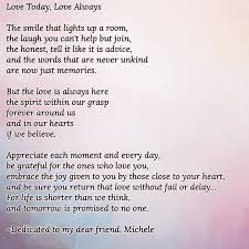 For My Dear Friend Michele Rest In Peace Inspirational Poems Words Poems