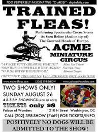 The story starts out with the performance of the flea circus. 38 Flea Circus Ideas Circus Fleas Circus Poster