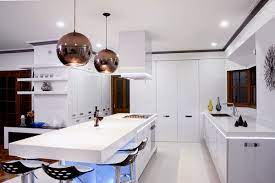 Hand blown glass lends itself to traditional interiors where clear glass fixtures compliment a more neutral modern palett. 12 Small Kitchen Design Ideas With Beautiful Light Decoration By Mal Corboy Roohome