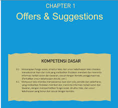 Contoh dialog suggestion and offer. Offers And Suggestions Bahasa Inggris Smp Mts