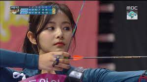 Tzuyu shot the arrow at the annual idol star athletics championships, which is basically korea's dancing with the stars but for sports instead of ballroom dancing. Twice Tzuyu Archery 9 Images So Beautiful Tzuyu Kpopcelebs