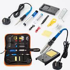Adjustable Temperature 60w Electric Solder Sation Iron Kits 15 In 1 Welding Tools For Wood Burning Tool Soldering Iron Us Eu Uk Welded Metal Projects Welding Projects Welding Gear