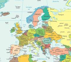 In ieder geval worden land en water onderscheiden. 31 Ideeen Over Kaart Europa Europa Kaarten Aardrijkskunde