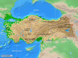Sky map showing night sky tonight in taurus mountains, turkey. Turkey Physical Map A Learning Family