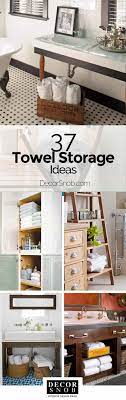 I use small plastic or fabric bins for makeup, toothbrushes and toothpaste, contact lens supplies. 37 Towel Storage Ideas For Your Bathroom 2021 Edition