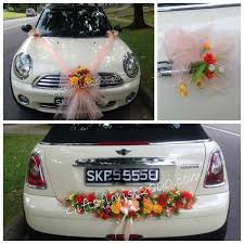 Bridal Car Decoration 12 Bright Artificial Flowers Wedding Car Decorations Bridal Car Flowers Singapore