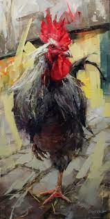 Pin By Rosa Isabel Sanchez Albarracin On Gallos Rosai Rooster Art Chicken Art Abstract Art Painting