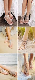 27 Absolutely Gorgeous Shoes For Beach Weddings Barefoot Wedding Beach Wedding Shoes Barefoot Sandals Wedding