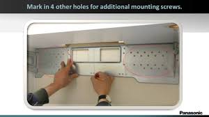How To Install The Over The Range Panasonic Microwave Oven Model Nn Se284 Youtube