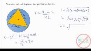 Contoh 1 perhatikan gambar di bawah! Lingkaran Luar Segitiga Mencari Jari Jari Youtube