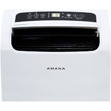 It can be wheeled anywhere in a house or home and used to cool off either a room or a whole house. Amana 8 000 Btu 5 500 Doe Portable Air Conditioner Amap084aw White Amap084aw Best Buy