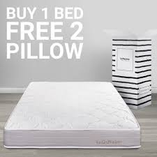 Kasur king size ini bisa menampung dua orang dewasa dan satu anak kecil tanpa perlu merasa kesempitan. Spring Bed Kasur In The Box Inthebox 160x200 Queen Shopee Indonesia