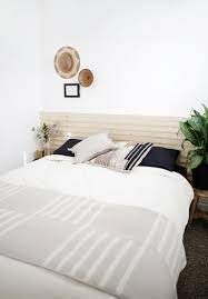 The headboard took about an hour. Diy Wood Slat Headboard The Merrythought
