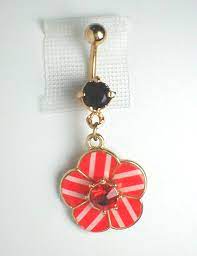 Unique Belly Ring Trendy Flower 12 95 Via Etsy Unique Belly Rings Belly Rings Navel Jewelry