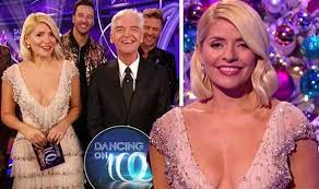 There were also complaints over remarks made by comic rufus hound. Dancing On Ice Holly Willoughby Distracts Viewers With Low Cut Dress Tv Radio Showbiz Tv Express Co Uk