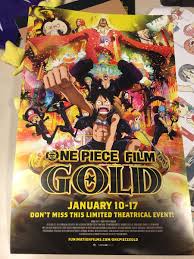 It's so funny how luffy cant know the plan otherwise it won't go as planned. Funimation Ar Twitter Want To Win Your Own One Piece Film Gold Poster Send Us A Picture Of Your Ticket To The Movie Or Your Love Of One Piece To Enter Https T Co Axnfjk5lci