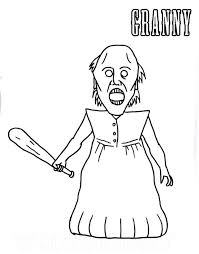 Baldi basics and cuphead colouring pages for children. Granny And Baldi Coloring Page Free Printable Coloring Pages For Kids