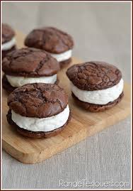 Whoopies Au Chocolat Et Au Chamallow Recette De Gouter Recette Gouter Cookies Recette Recette Chocolat