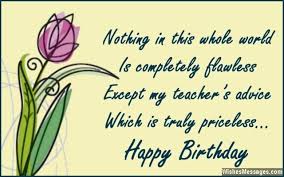 Check spelling or type a new query. Birthday Wishes For Teachers Quotes And Messages Wishesmessages Com