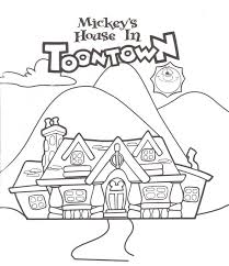 We have over 10,000 free coloring pages that you can print at home. Mickey S House In Toon Town Coloring Pages Coloring Home