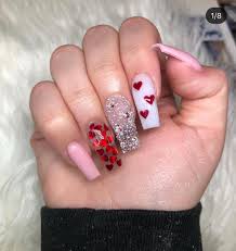 Acrylic nails are artificial nails. Special Valentines Nails Nail Designs Valentines Christmas Nails Acrylic Diy Nails