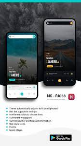 Ms Pj058 Theme For Klwp Android Design Android App Design Themes For Mobile